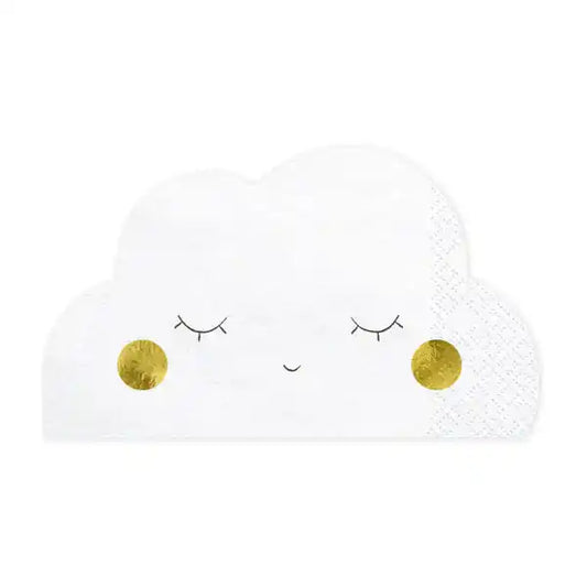 Servilletas nube blancas para cumpleaños