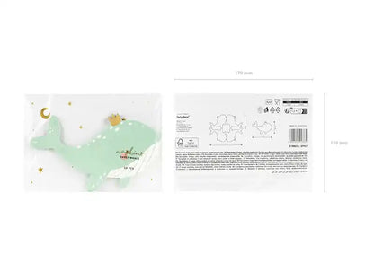 Tovallons Balena de 16x10cm.
