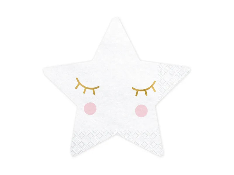 Star Napkins 16x16cm.