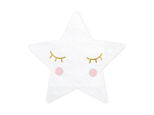 Star Napkins 16x16cm.