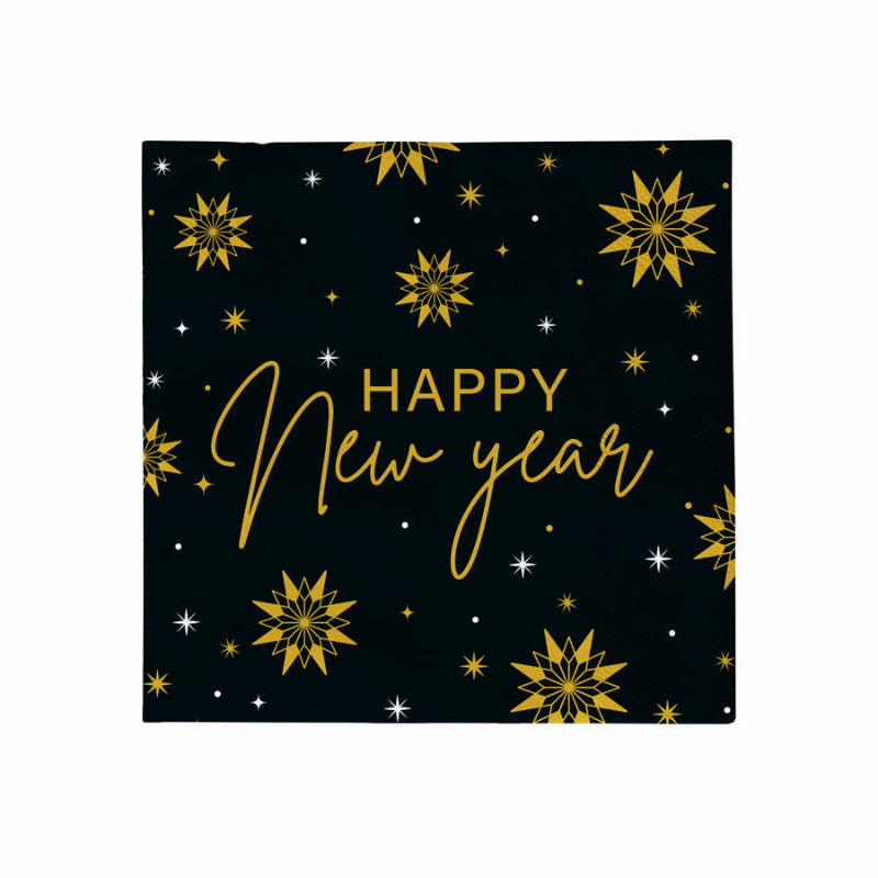 Servilletas 33×33 cm Happy New Year doble capa pack 30