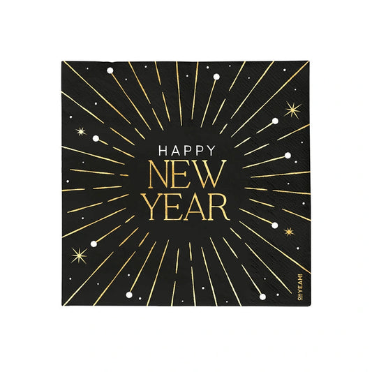 Servilletas 33×33 cm Happy New Year doble capa pack 30