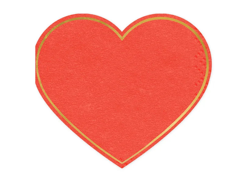 Servilletas Corazón Rojo