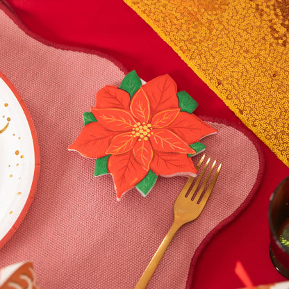 Star of Bethlehem Napkins 25x25 cm. Pack of 10 units. 