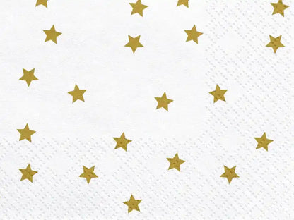 Tovallons Estrelles Daurades 33x33cm - 20 unitats