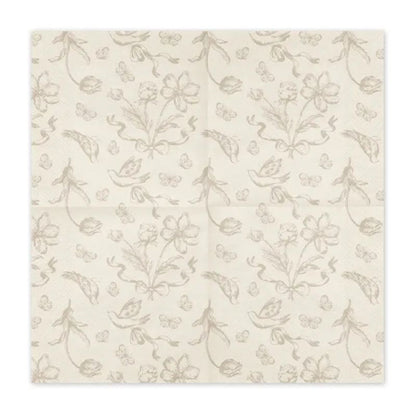 Servilletas elegantes de papel Flowers para mesa de fiesta