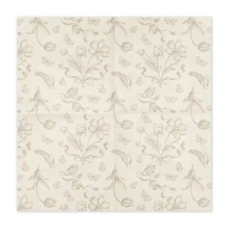 Servilletas elegantes de papel Flowers para mesa de fiesta