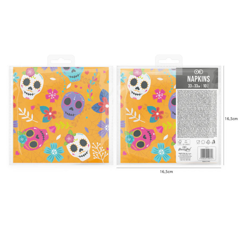 Pack de 10 servilletas para fiesta temática