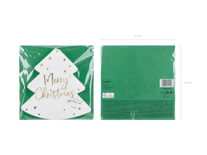 Merry Christmas Tree Napkins 