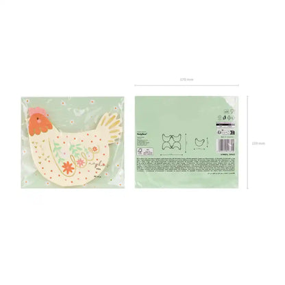 Servilletas de Papel Gallina 16x13 cm - Pack de 20