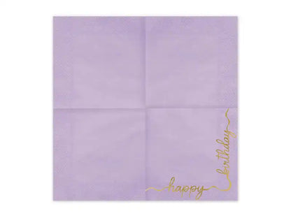 Servilletas de papel Feliz Cumpleaños 33x33 cm - Narosa Sweet Party Barcelona