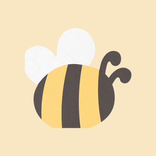Servilletas en forma de abeja dobladas 16x15 cm