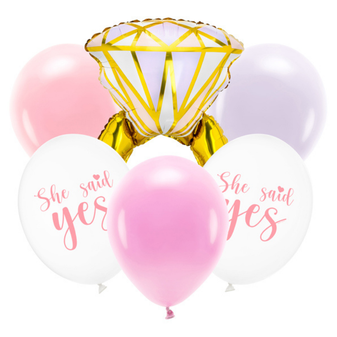 Set de Globos Anillo She said yes