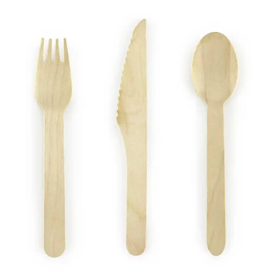 Set de Coberts de Fusta Woodland - Pack de 18 Peces, Ecològics