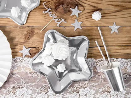 Platos Estrella 18cm. Dorado o Plata - Narosa Sweet Party Barcelona