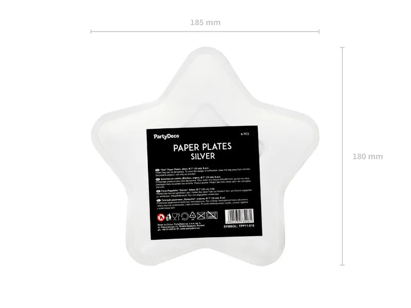 Plats d'Estrella platejat de 18cm.