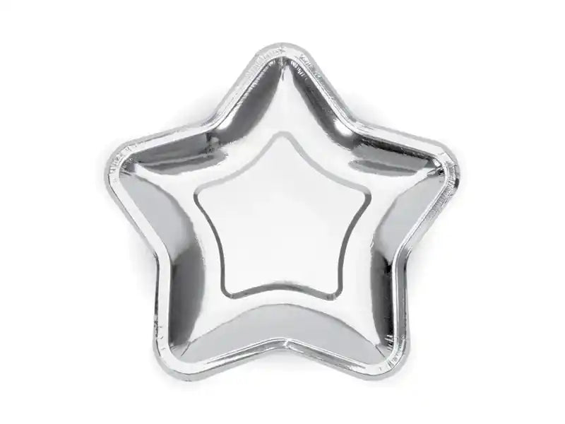 Platos Estrella 18cm. Dorado o Plata - Narosa Sweet Party Barcelona