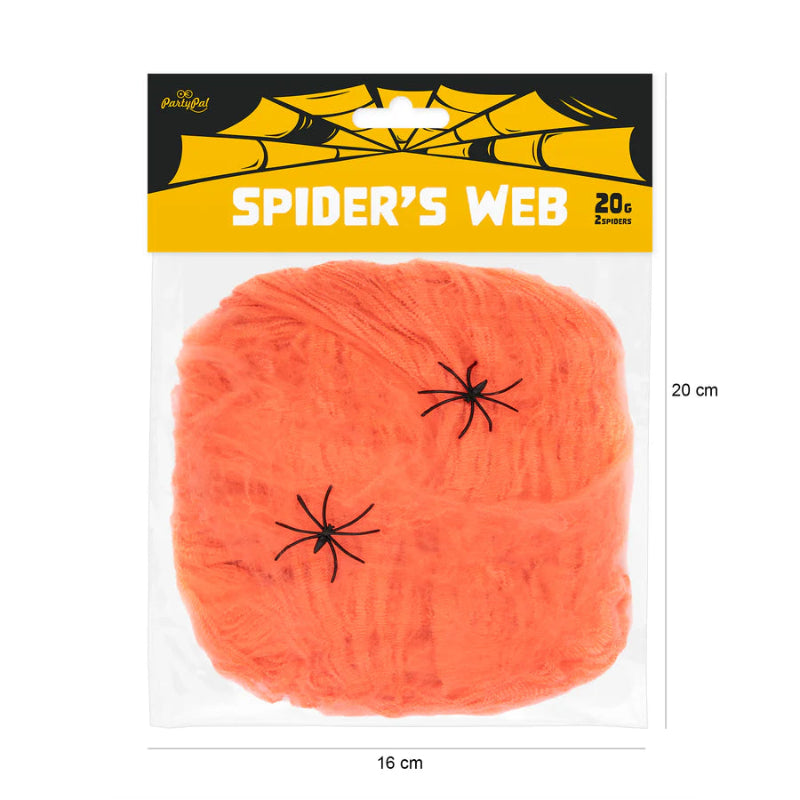 Tela de araña naranja