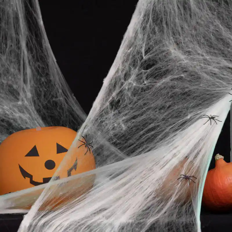 Telaraña Halloween blanca