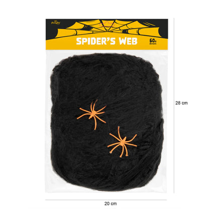 Decoración terrorífica telaraña con arañas Halloween 