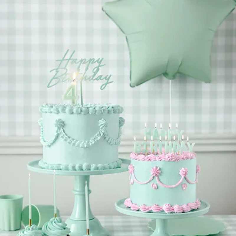 Decoración moderna para tartas de cumpleaños