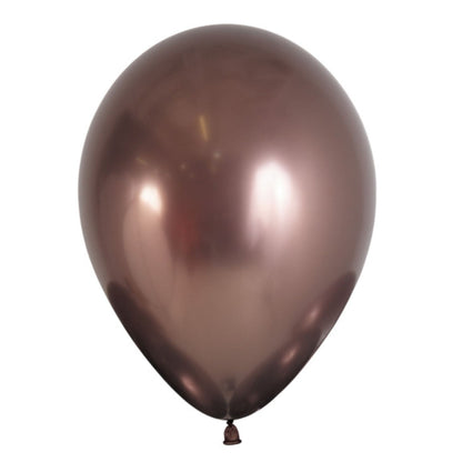 Globo Látex R12 Cromado 30 cm - Biodegradable