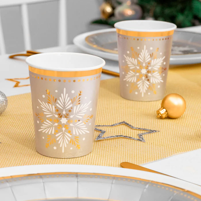 Vaso Navidad Estrella Plata