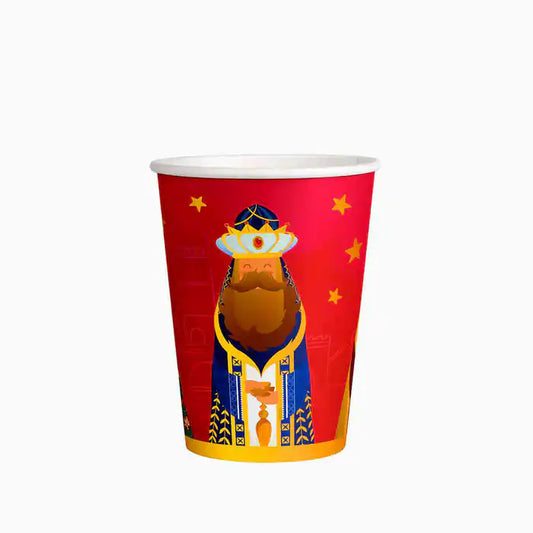 Vasos Reyes Magos 270 ml (pack 6 uds) - Narosa Sweet Party Barcelona