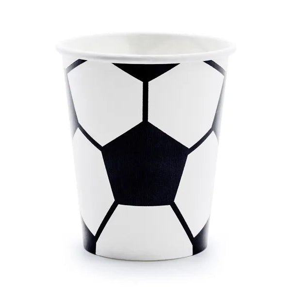 6 vasos tematicos futbol