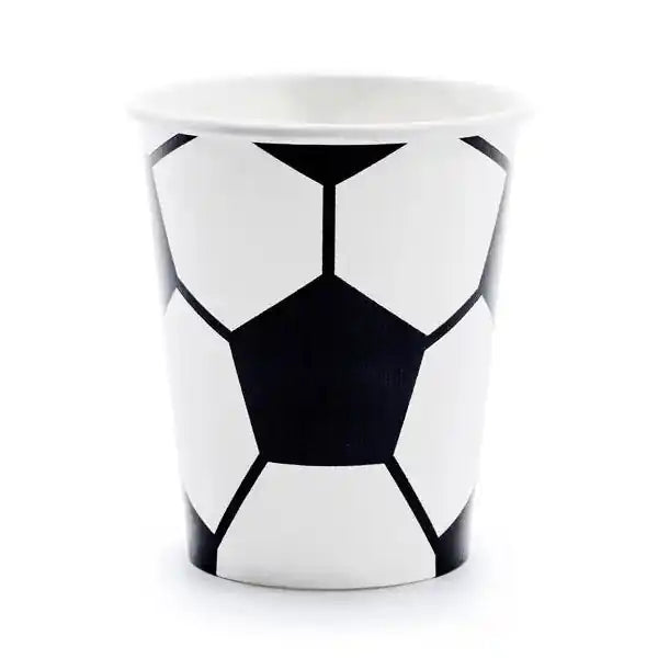6 vasos tematicos futbol