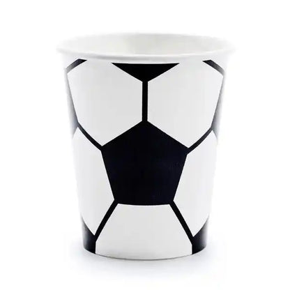 6 vasos tematicos futbol