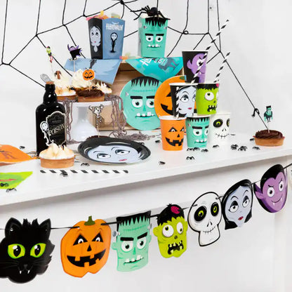 Vasos de papel 220 ml para fiestas infantiles de Halloween