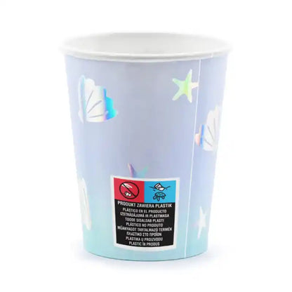 Pack de 6 vasos Narval para cumpleaños