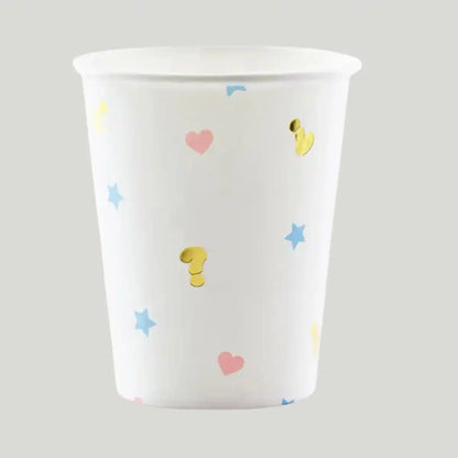 Vasos de Cartón Niño o Niña (200 ml) – Pack 6 uds - Narosa Sweet Party Barcelona