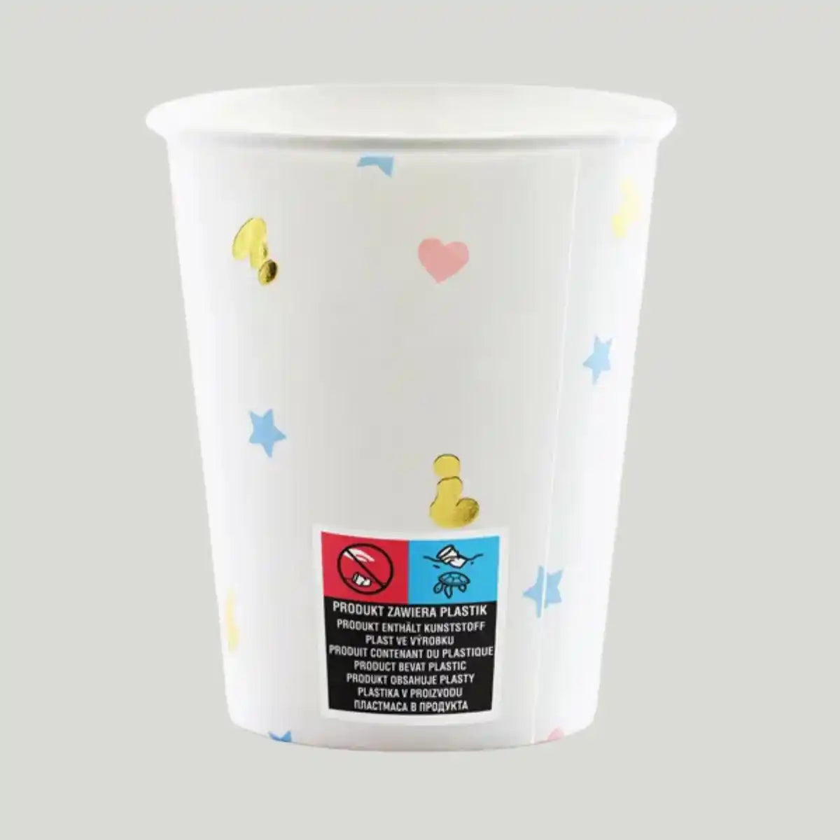 Vasos de Cartón Niño o Niña (200 ml) – Pack 6 uds - Narosa Sweet Party Barcelona