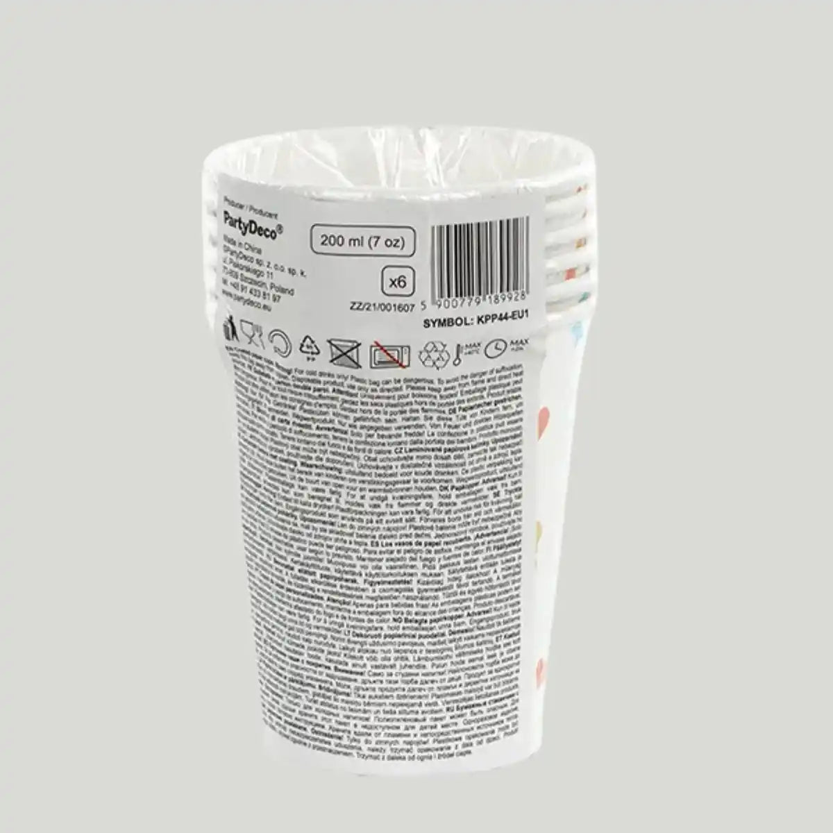 Vasos de Cartón Niño o Niña (200 ml) – Pack 6 uds - Narosa Sweet Party Barcelona
