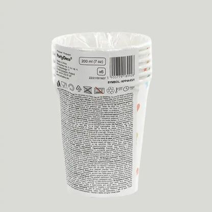 Vasos de Cartón Niño o Niña (200 ml) – Pack 6 uds - Narosa Sweet Party Barcelona