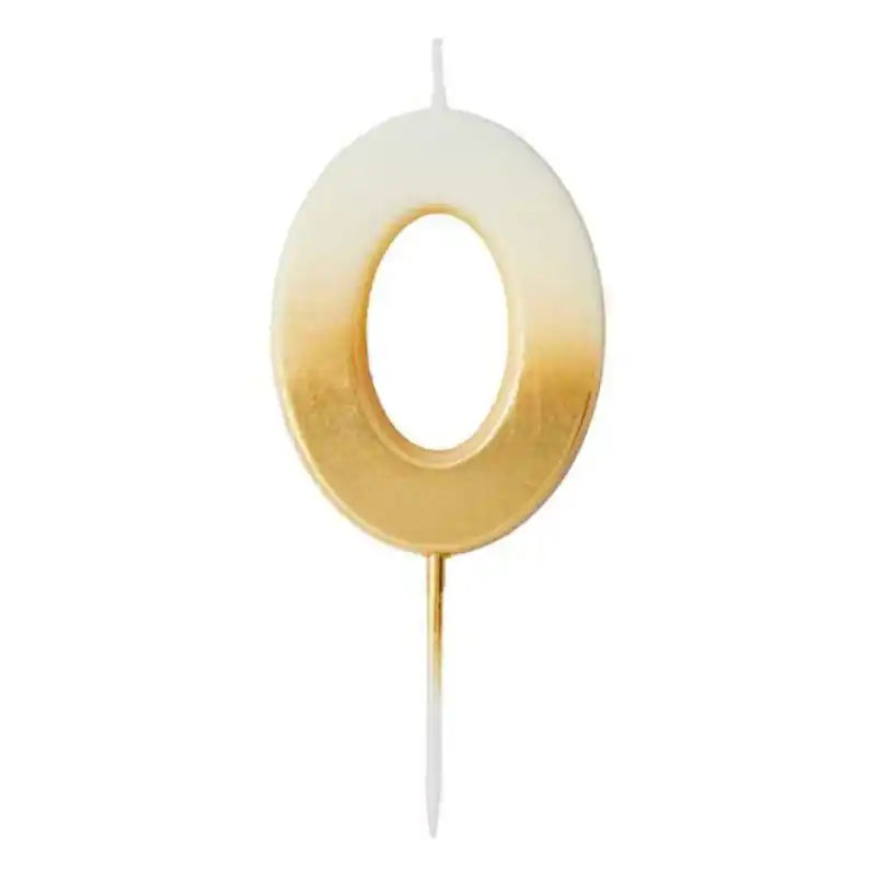 Espelma Número Gold Ombre – 0 al 9