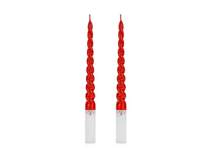 Velas Cónicas Papá Noel - 25 cm (Juego de 2) - Narosa Sweet Party Barcelona