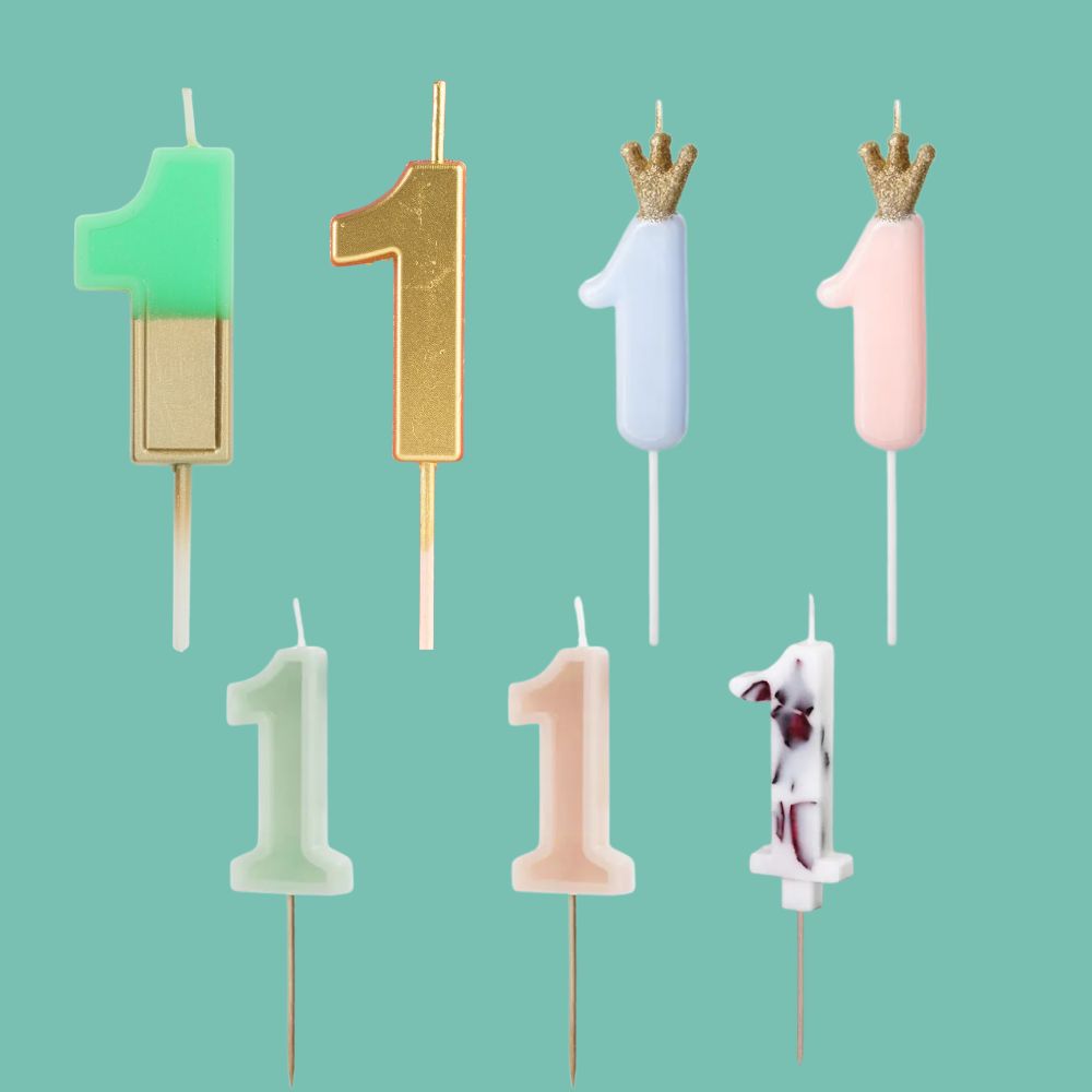 Number 1 Birthday Candle