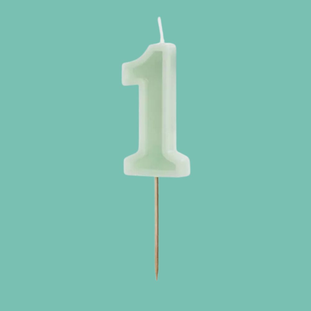 Number 1 Birthday Candle