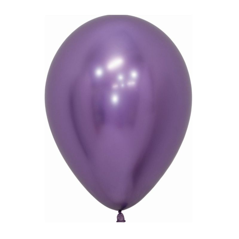 Solid Chrome Latex Balloon R5/13cm - Single Unit or Pack of 50