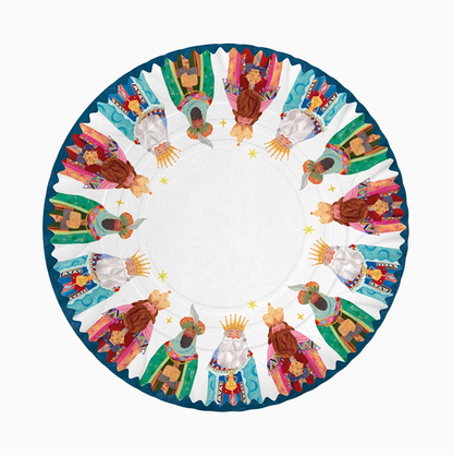 Bandeja Redonda Cartón Reyes Magos Ø 30 cm - NAROSA SWEET PARTY