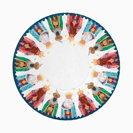 Bandeja Redonda Cartón Reyes Magos Ø 30 cm - NAROSA SWEET PARTY