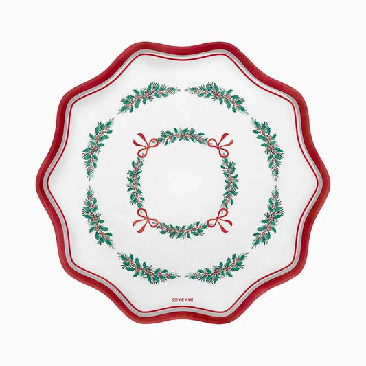 Bandejas Redondas de Cartón Ø 33 cm All I Want For Christmas (2 uds) - NAROSA SWEET PARTY