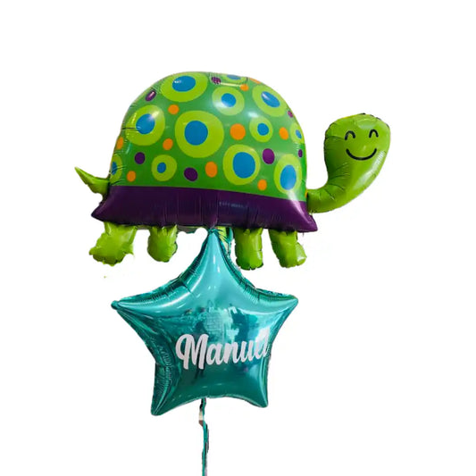 Globo Aluminio Tortuga (102 cm) – Decoración Animalitos - Narosa Sweet Party Barcelona