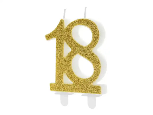 Velas Glitter Dorada - Narosa Sweet Party Barcelona