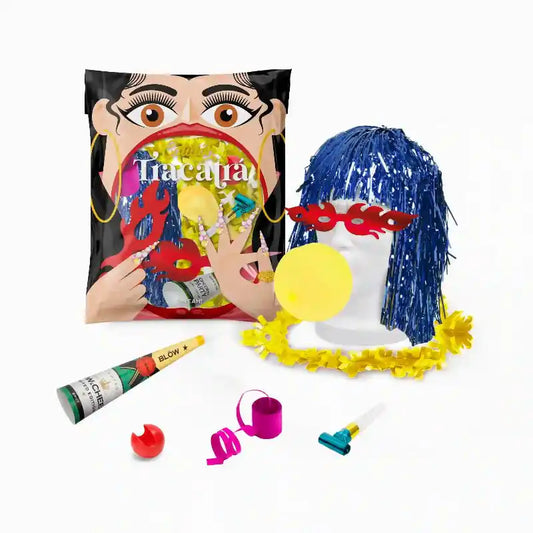 Bolsa Cotillón Nochevieja Tracatrá 8 Piezas | 30×40 cm - Narosa Sweet Party Barcelona