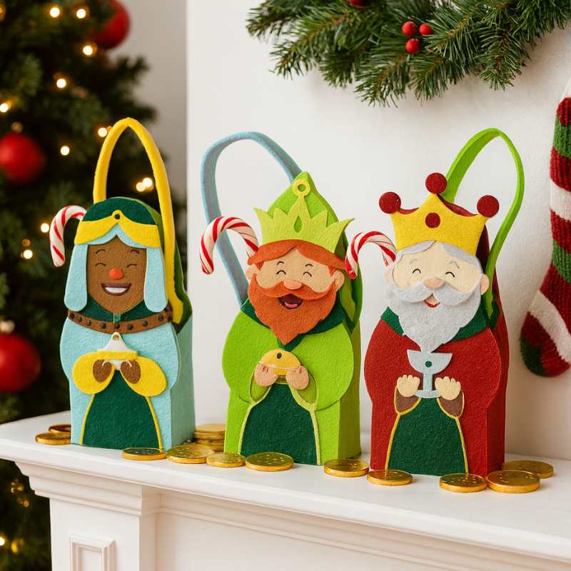 Bolsa de Tela de Reyes Magos - 20 cm - NAROSA SWEET PARTY