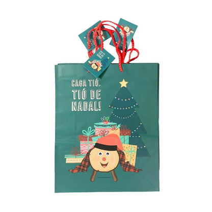 Bolsa Verde Caga Tió de Nadal - NAROSA SWEET PARTY
